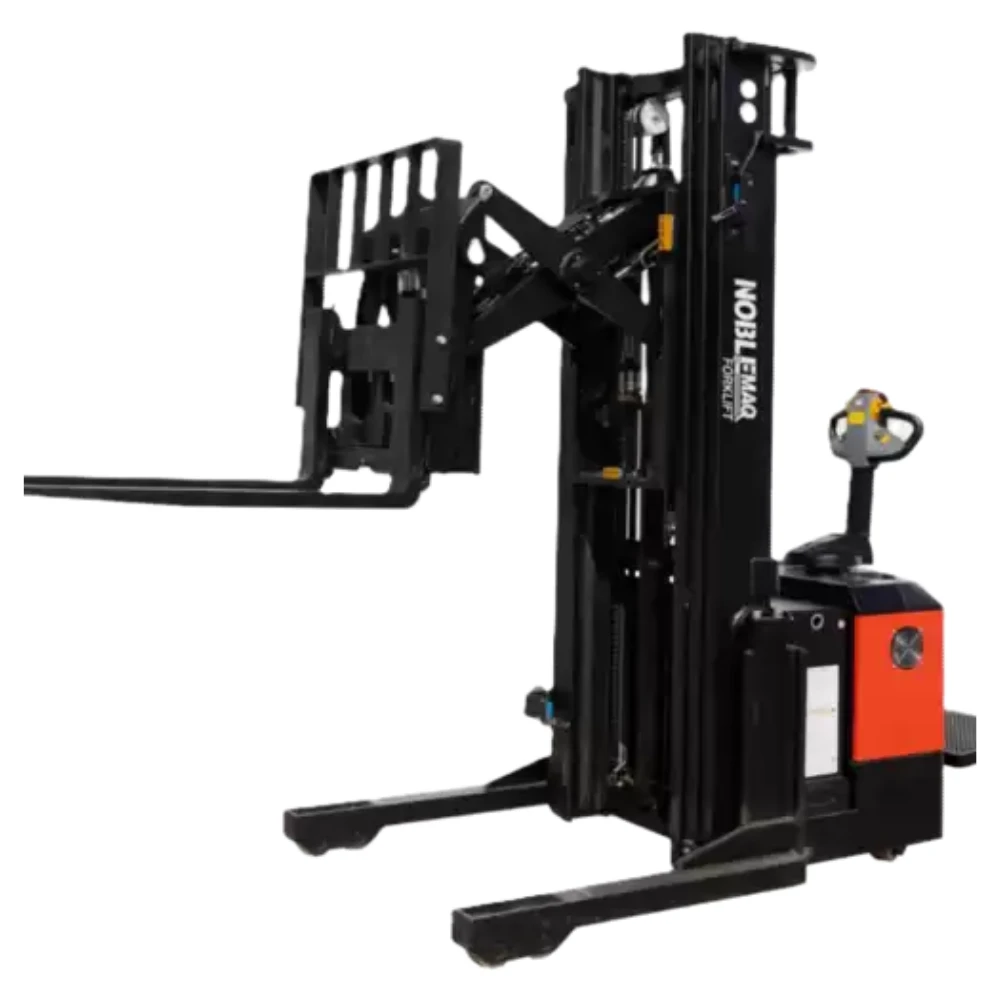 Productos 8 Apilador con reach CQE15S con elevación de 5.5 metros Noblemaq Montacargas