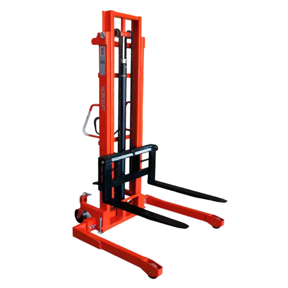 Productos 7 Apilador manual SFHAG base ajustable de hasta 2 toneladas Noblemaq Montacargas