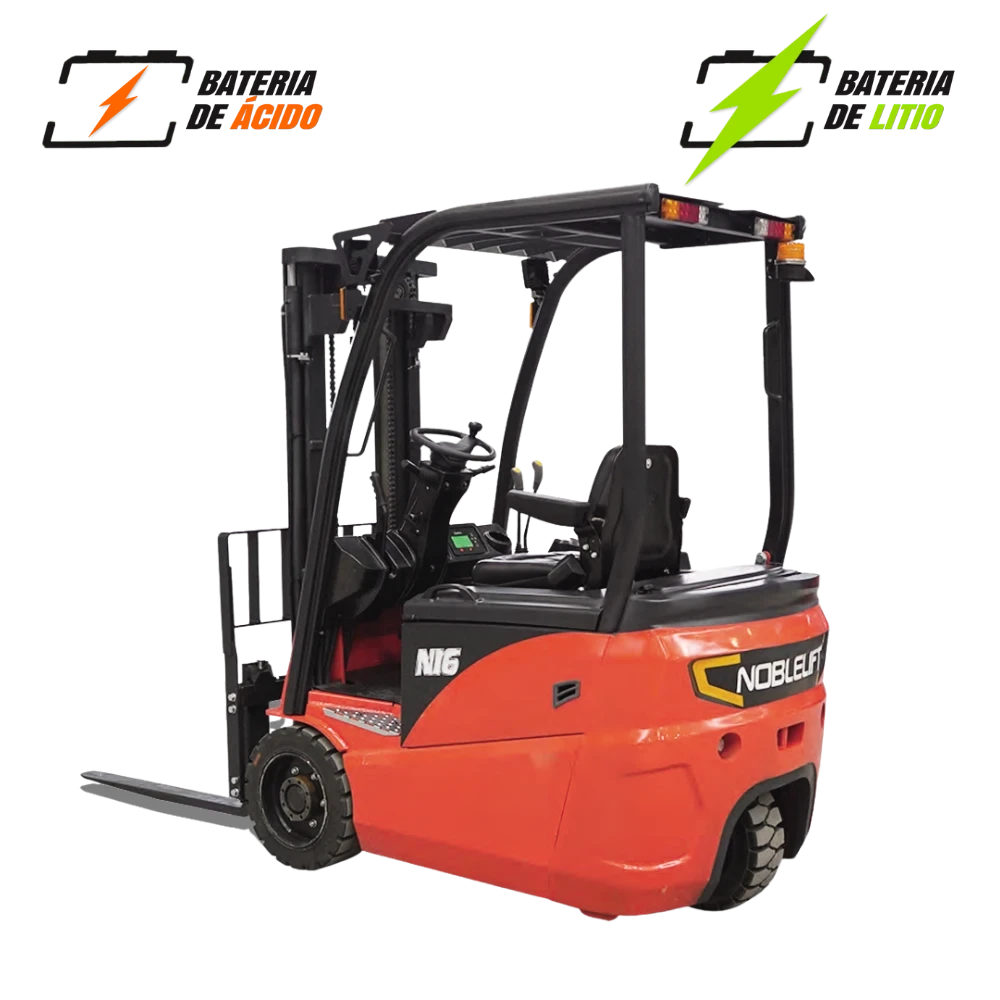 Montacargas Eléctrico FE3R16N 1.6 toneladas. Montacargas 3 Ruedas Eléctrico