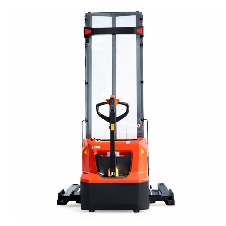 PSE12 SL B/N 4 Apilador electrico pasillo angosto de 1200 kilos y elevacion de 3.6m