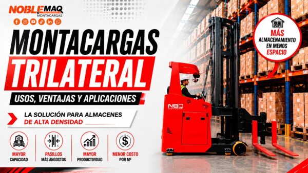 MontaTrilateralPortada Montacargas Trilateral Noblemaq