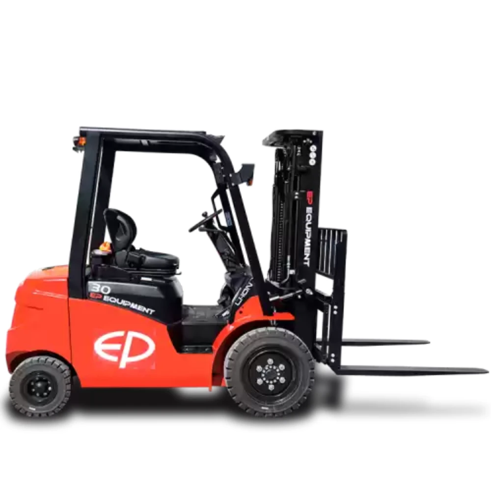 Montacargas de Litio EFL303 de 3 toneladas con 4 ruedas para la logistica dentro de almacenes