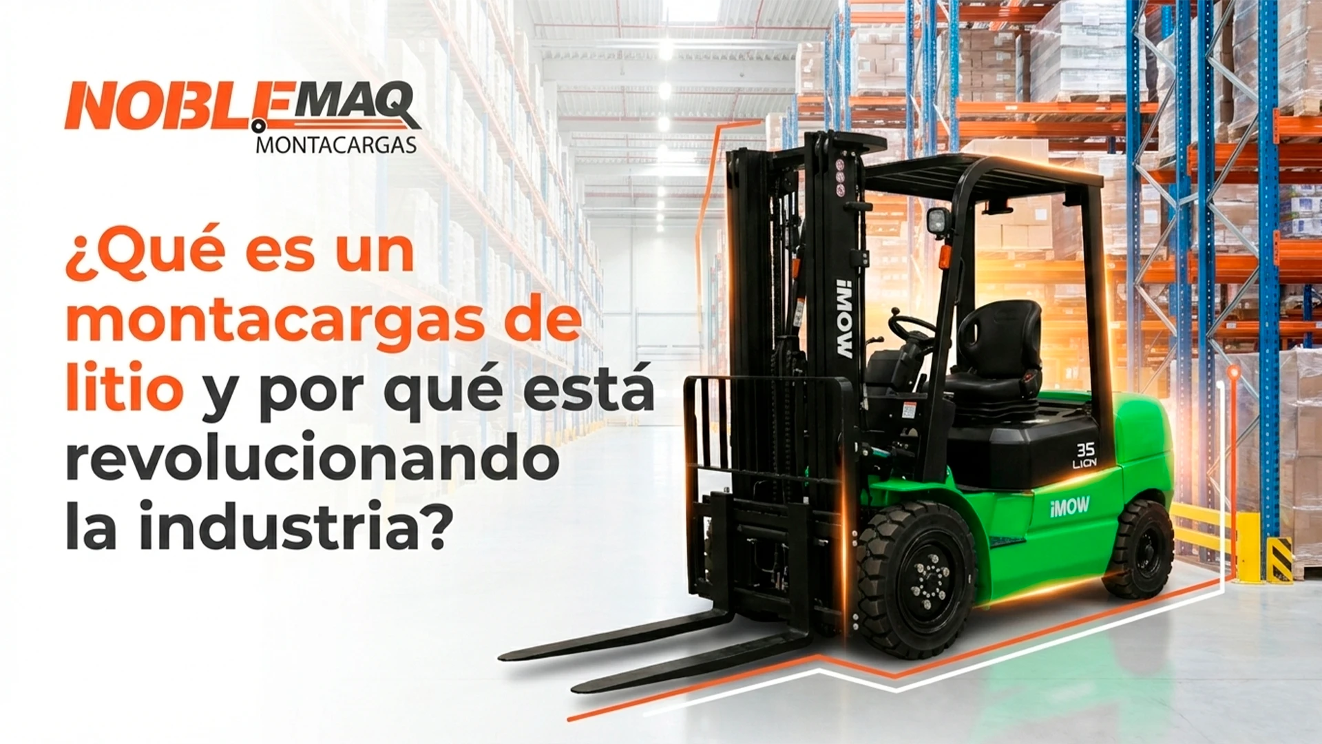 Qué es un montacargas de litio y por qué está revolucionando la industria