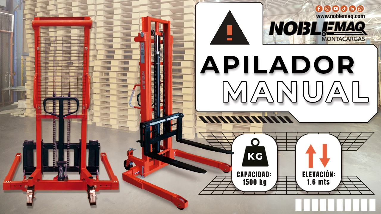 Los apiladores manuales son una opción sencilla, económica y muy práctica