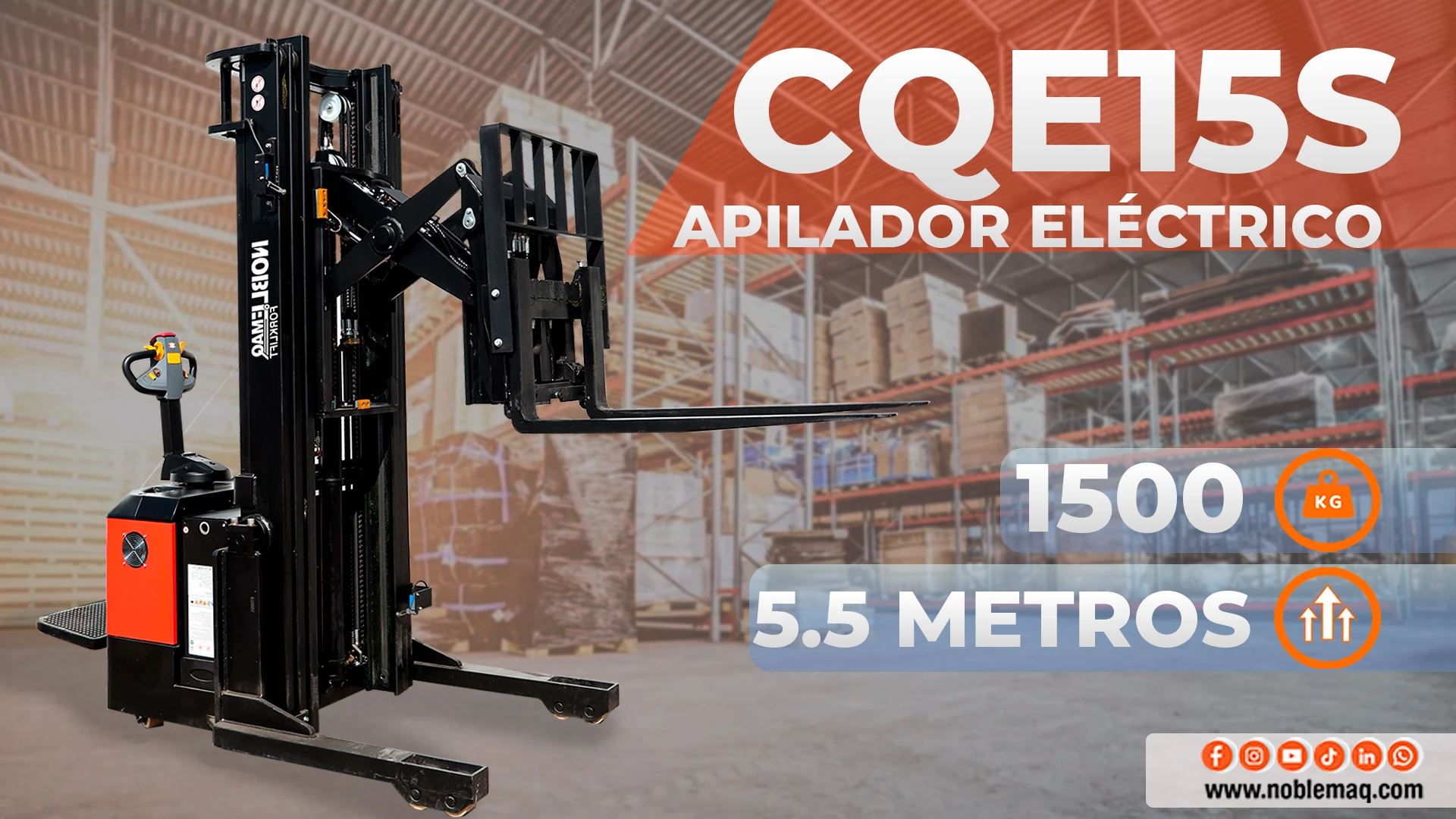 Los apiladores reach son como el superhéroe de los almacenes