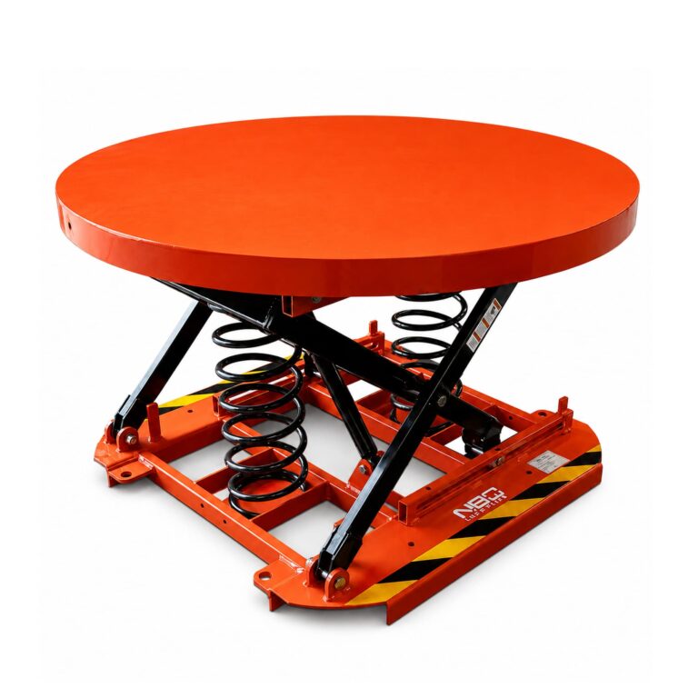 mesa de elevacion redonda